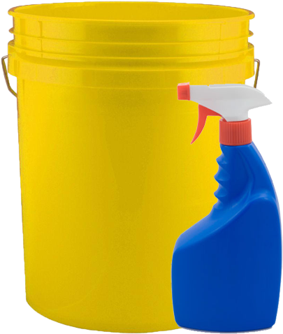 Heat Transfer Provides A Clean, “no-label” Look - Leaktite 5-gal. Yellow Bucket (pack Of 3) 209335 (500x500), Png Download
