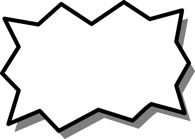 Speech, Shape, Burst, Bubble, Message, Label, Banner - Forma Explosão (640x457), Png Download