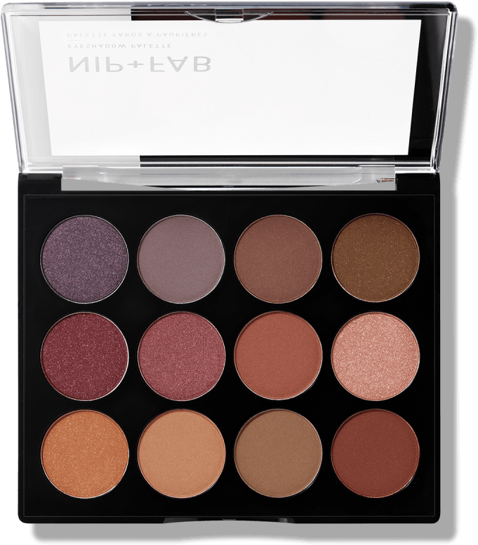 Eyeshadow Palette Fired Up - Nip And Fab Eyeshadow Palette Sculpted (1000x1000), Png Download