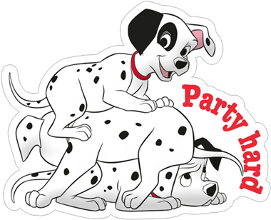 Viber Sticker «101 Dalmatians» - Viber (490x317), Png Download
