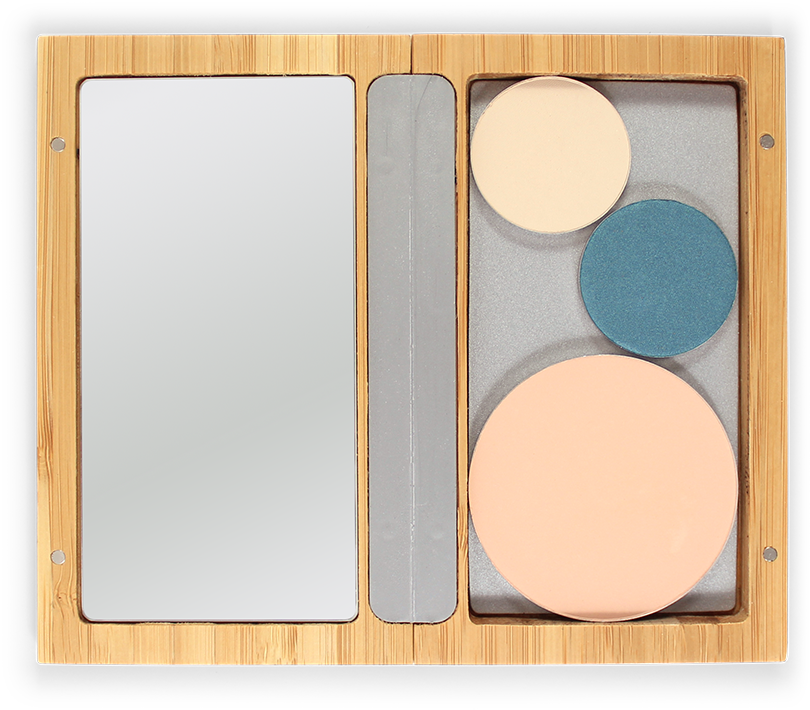 Bamboo Magnetic Palette - Zao Makeup 108 (900x900), Png Download