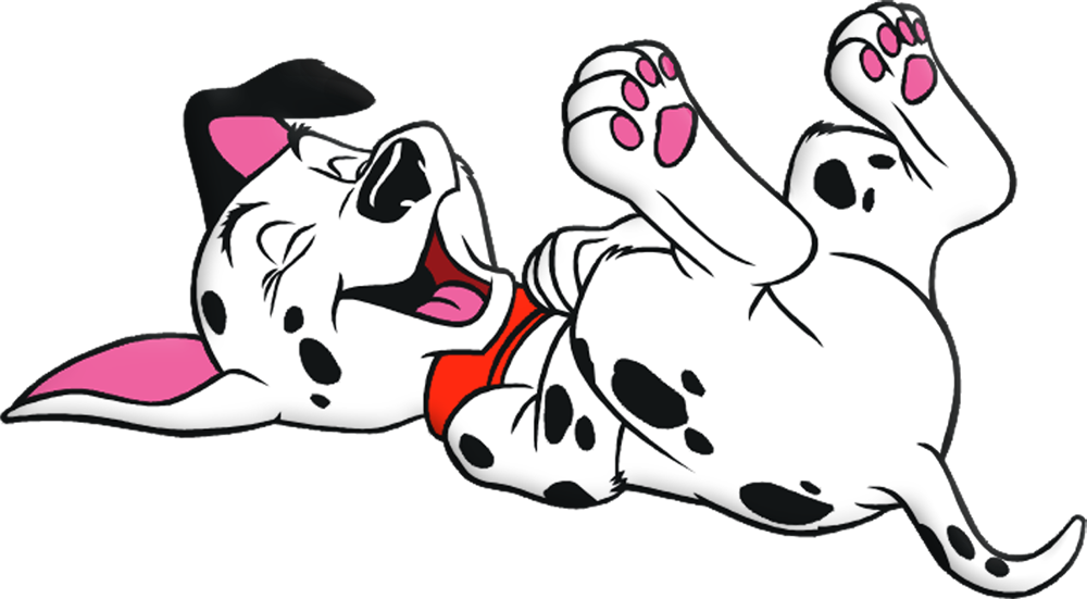 Dalmatian Dog Clipart At Getdrawings - 101 Dalmatian Wall Stickers (1000x551), Png Download