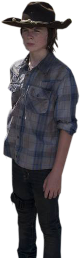 The Walking Dead Season 5 Spoiler Room - Walking Dead Carl Png (248x546), Png Download