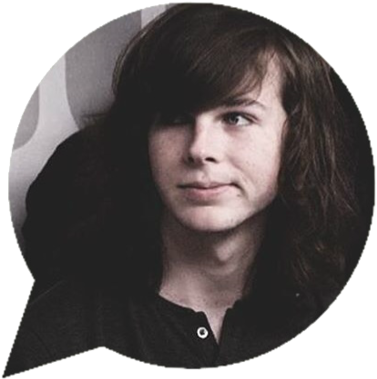 Carl Grimes, The Walking Dead, And Chandler Riggs Image - Girl (500x465), Png Download