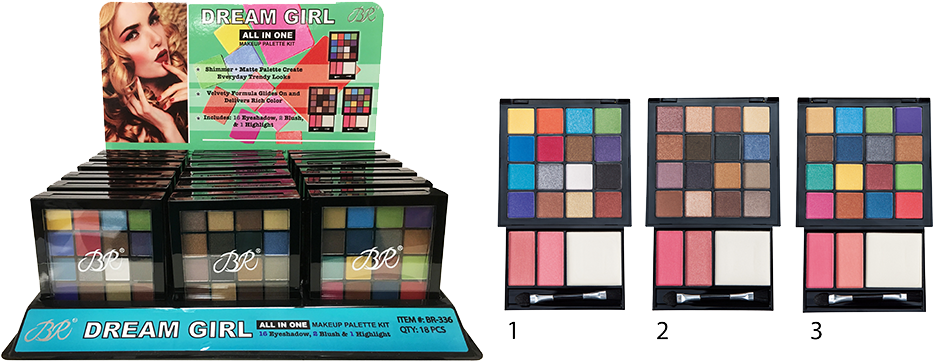 Dream Girl All In One Makeup Palette - Cosmetics (1024x1024), Png Download