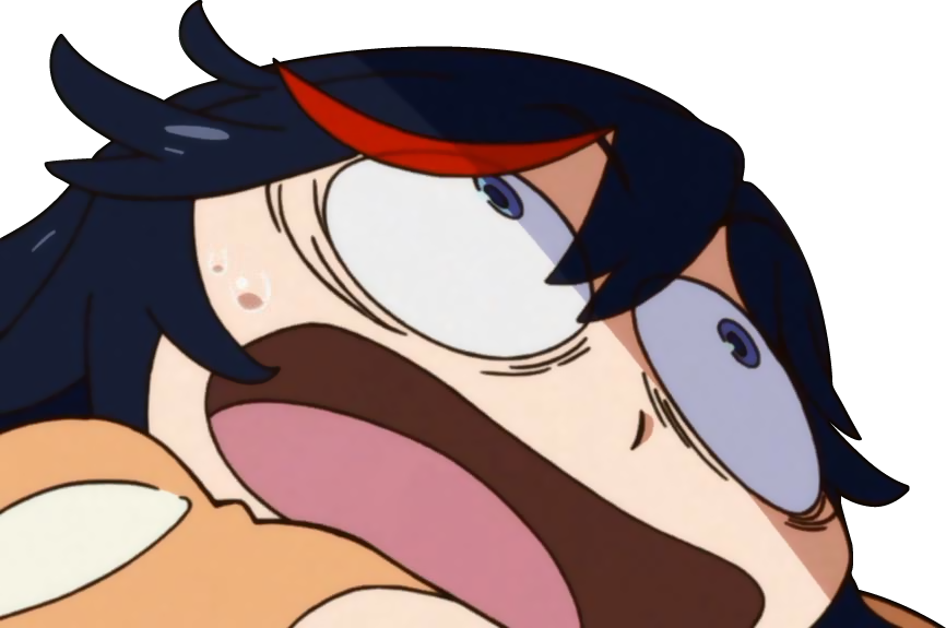 1388110373301 - Kill La Kill Reaction Faces (866x575), Png Download