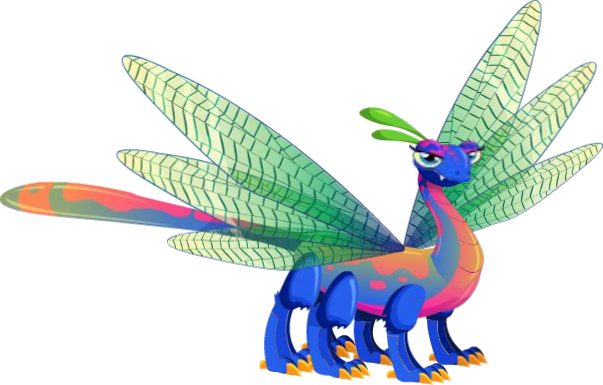 Egg - Telur Dragon City Dragonfly (603x385), Png Download