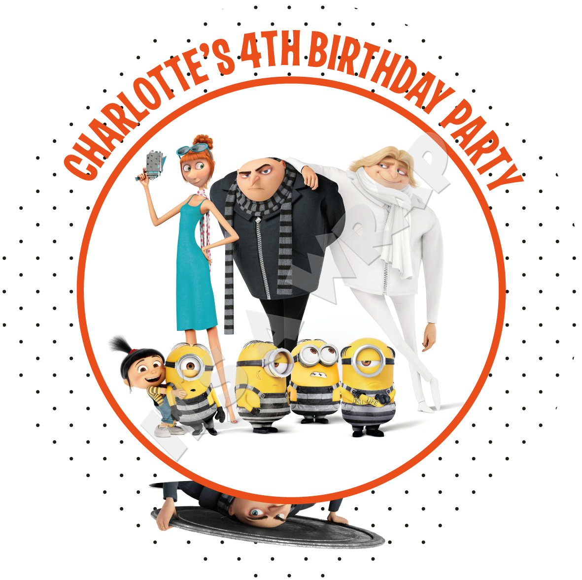 Minions Despicable Me Party Box Stickers - Gru And Dru Costume (1200x1200), Png Download