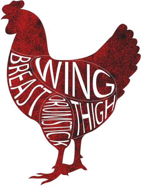 Gift Cards - Butcher Cuts Of Chicken (450x594), Png Download
