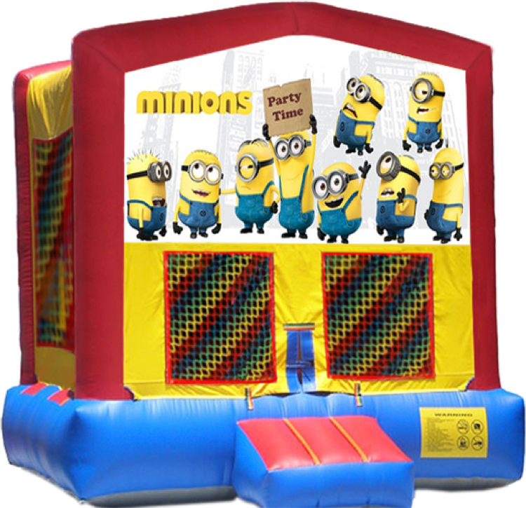 Minions Modular Bounce House - Descendants Bounce House (750x725), Png Download