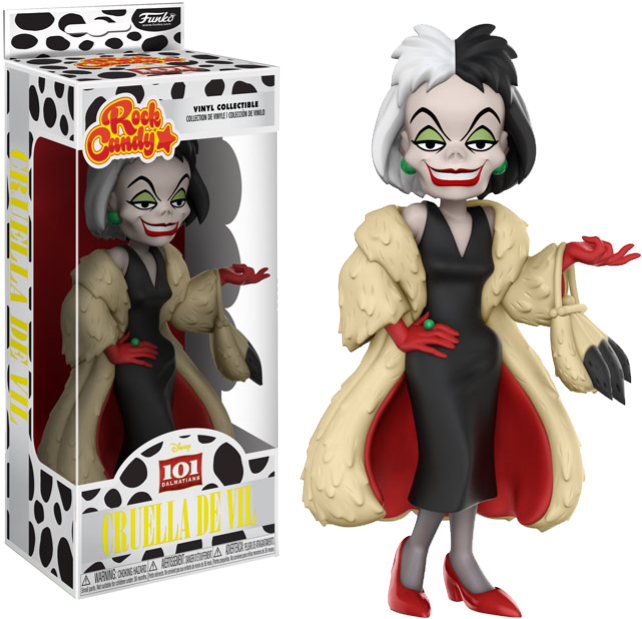 Funko Rock Candy Disney 101 Dalmations Cuella De Vil - Cruella Deville Rock Candy (644x618), Png Download