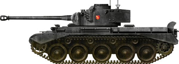 A Sandard A34 Comet, Specifically A 'type B', In The - T 55 Tank Encyclopedia (600x216), Png Download