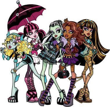 Draculaura Frankie Clawdeen Wolf Monster High (395x386), Png Download