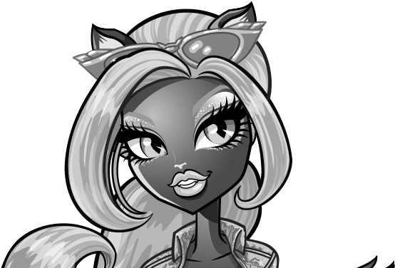 Catty Noir Monster High Artwork (637x385), Png Download