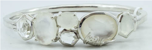 Ippolita Sterling Rock Candy Hinged Top Bangle With - Ring (560x560), Png Download