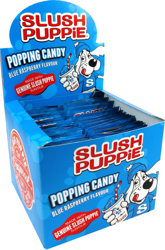 Blue Raspberry Flavored Popping Candy/pop Rock Candy - Slush Puppie Popping Candy (678x1024), Png Download