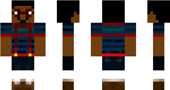 Minecraft Skin Urkel - ซอมบี้ มา ย ครา ฟ (600x348), Png Download
