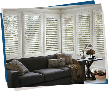 Hunter Douglas Window Coverings Plantation Shutters - Hunter Douglas Everwood Blinds Best Price (440x372), Png Download