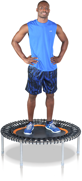 A Young Sportsman On A Bellicon® Trampoline - Human (342x786), Png Download