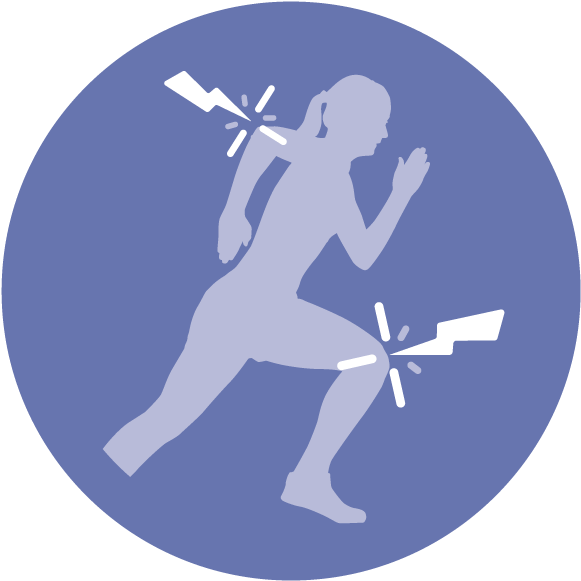 Extremity Pain In Women - Javelin Throw (600x600), Png Download