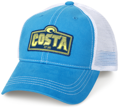 Ha46 Costa Blue Angle1 - Costa Shield Trucker Hat Blue Ha46b (700x350), Png Download