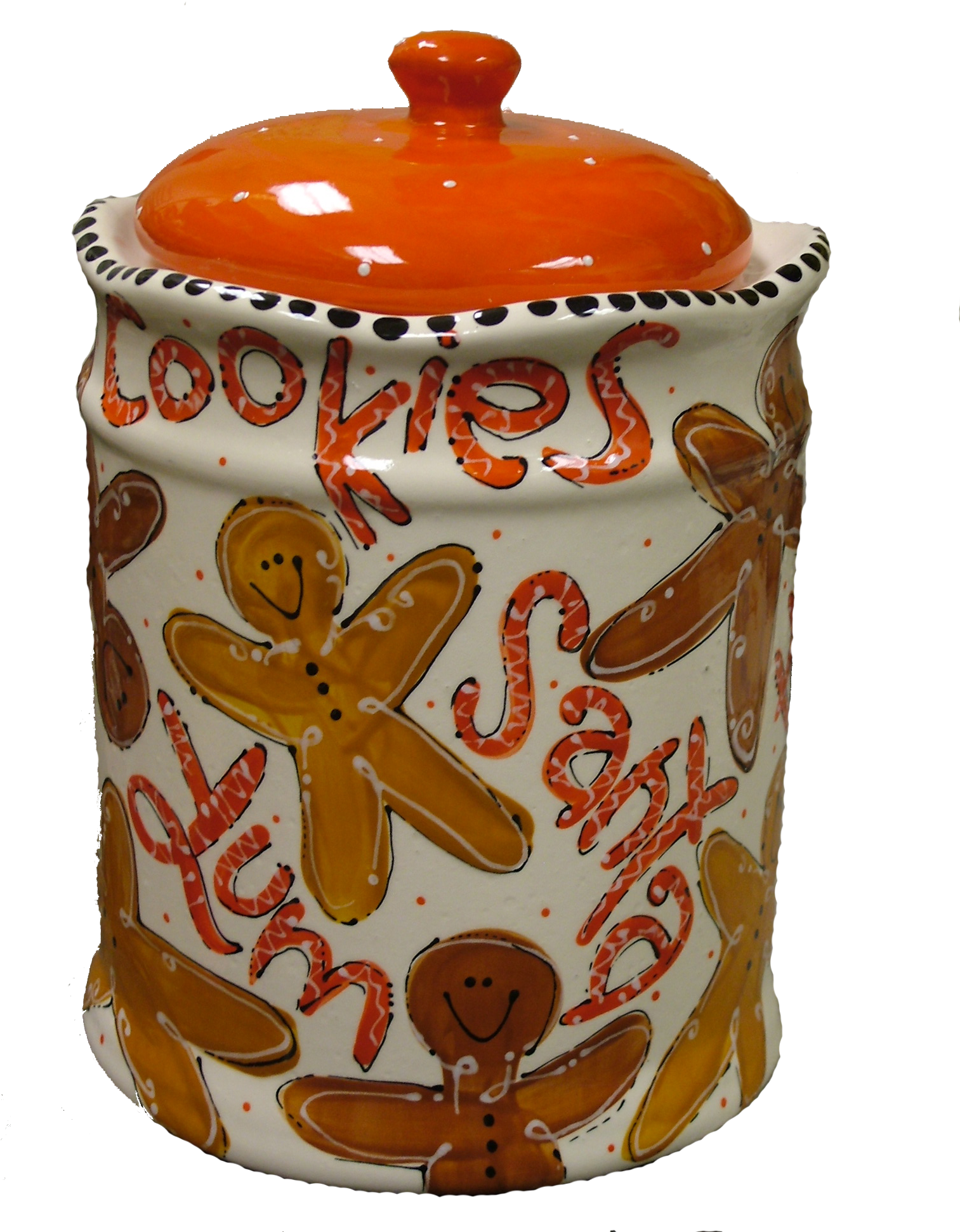 Hand Painted Diy Christmas Gingerbread Cookie Jar - Cookie (1512x2016), Png Download