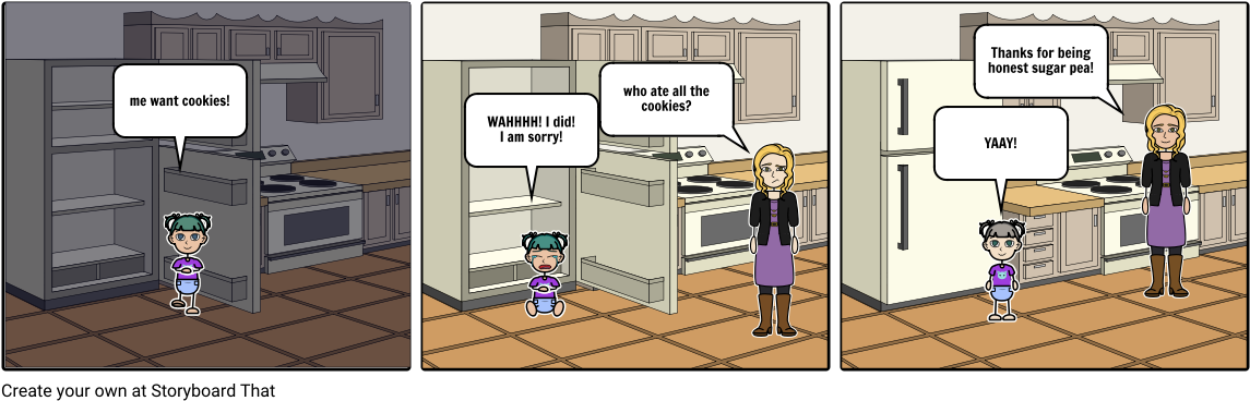The Cookie Jar Theft - Cartoon (1164x385), Png Download