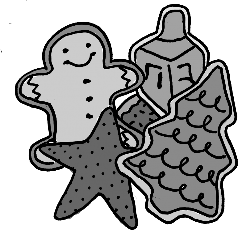 Filling Your Cookie Jar With Many Holiday Treats - Line Art (808x900), Png Download