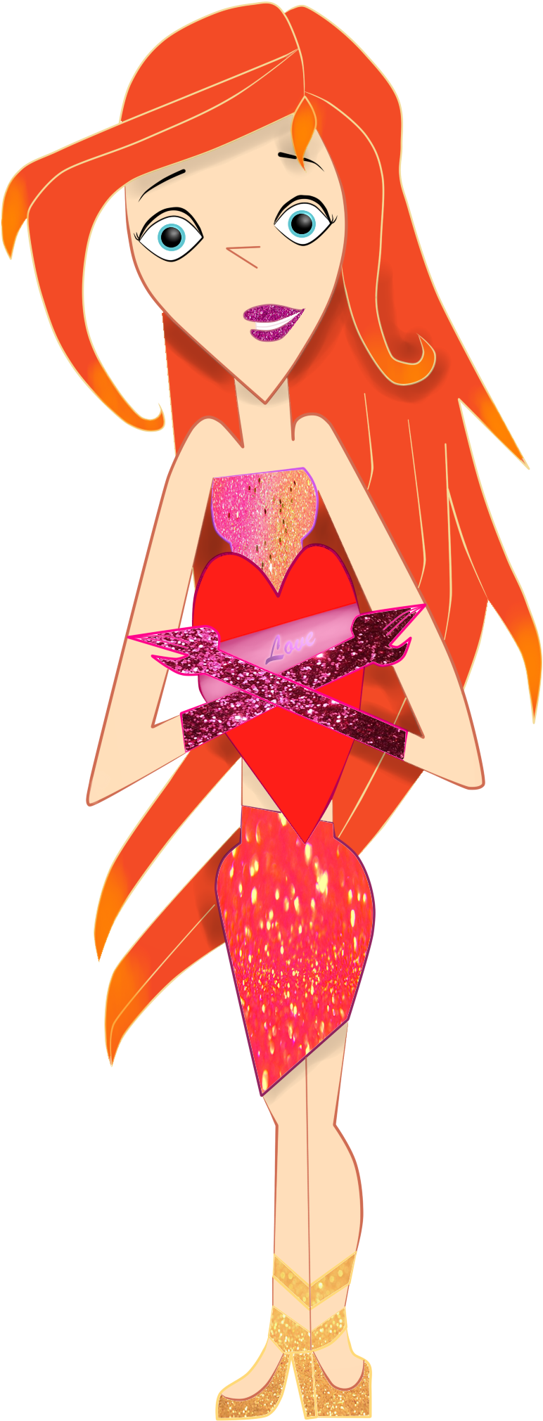 Valentine's Day - Hairstyle (1520x2688), Png Download