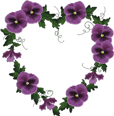 Valentine Day Png Materiale Grafico - Violet Flowers (394x405), Png Download