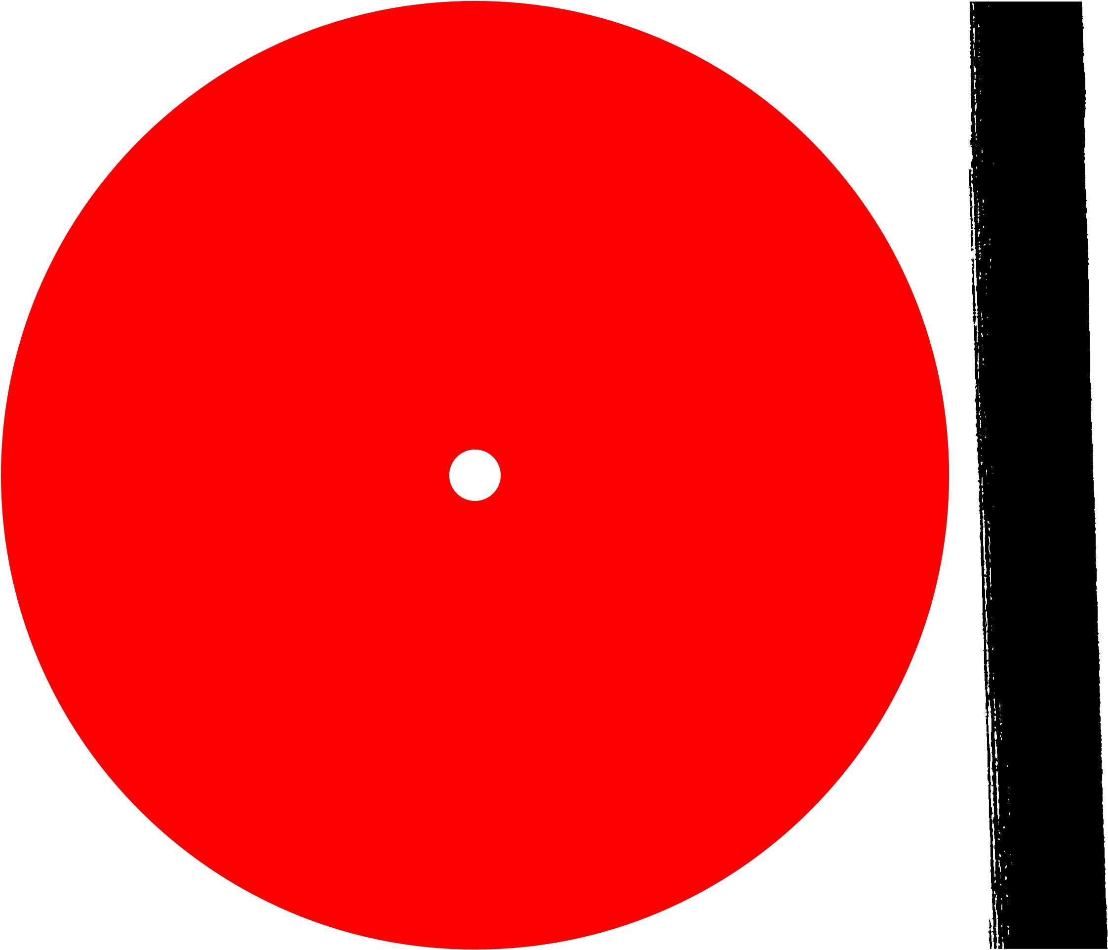 30 102k Minimal Turntable Red Black On White 15 Oct - Ville De Saint Etienne (2800x2800), Png Download