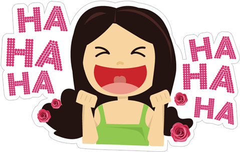 Ha Ha Ha Ha Ha Ha Hahaha Laugh Reaction - Sticker (490x317), Png Download