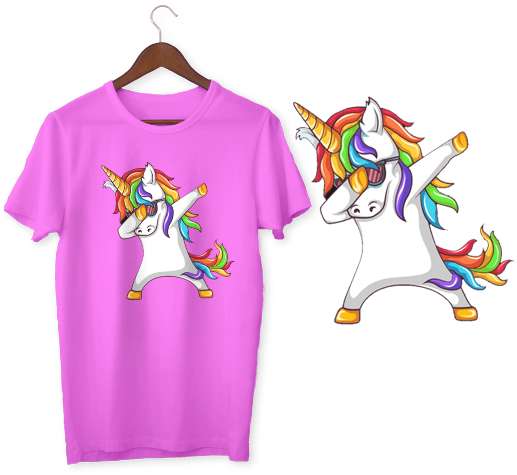 Camiseta Dabbing Unicorn Na Internet - Dabbing Rainbow Unicorn (1024x1024), Png Download