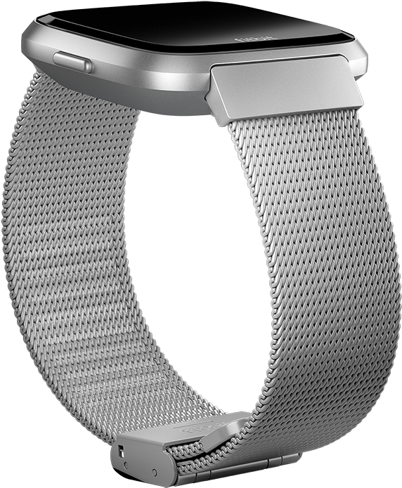 Stainless Steel Mesh - Fitbit Versa Metal Strap (1080x920), Png Download