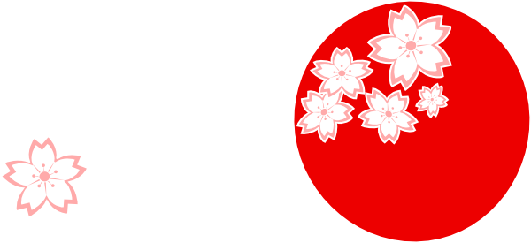 Sakura Flower Drawing - Sakura Flower Drawing Png (600x275), Png Download