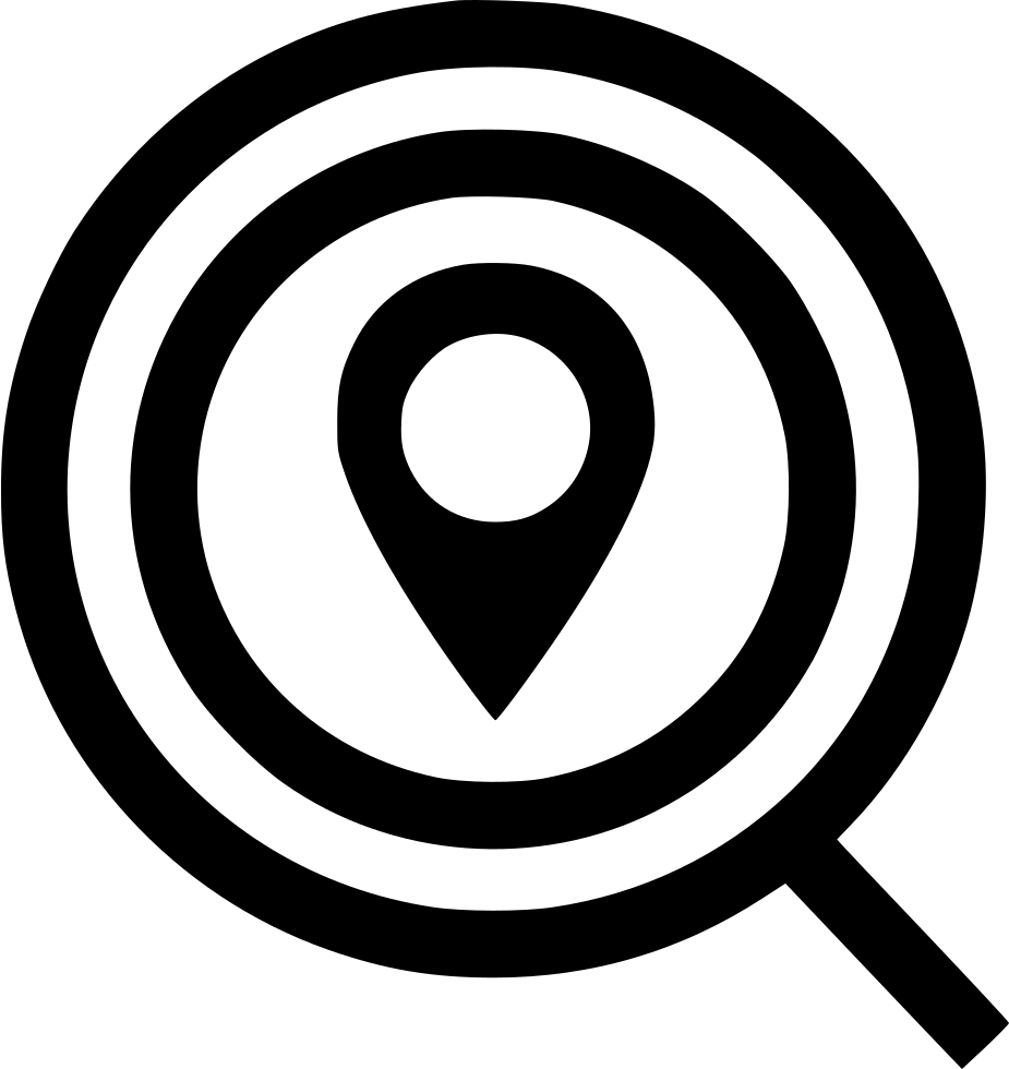 Search Find Gps Location Zoomin Magnifying Glass - Scalable Vector Graphics (925x980), Png Download