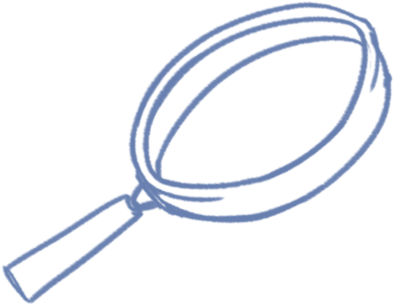 Magnifying Glass Sketch - Hook 42 (804x650), Png Download
