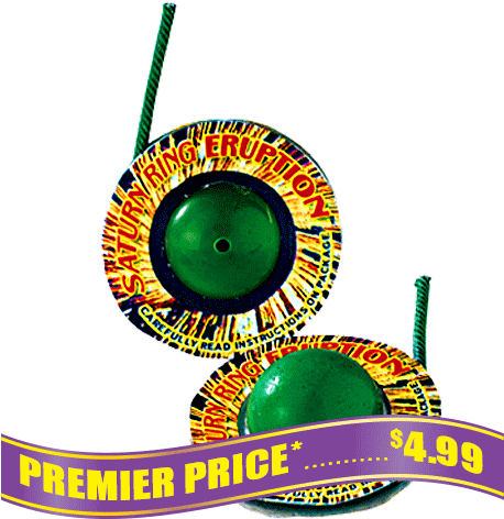 Saturn Ring Eruption, 12 Ct - Garden Spring Firework (500x500), Png Download