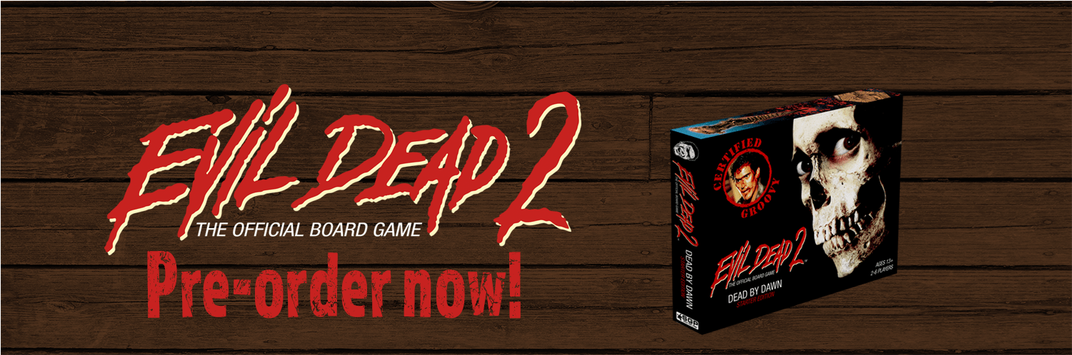 Evil Dead Slider - Evil Dead 2: The Official Board Game (1500x800), Png Download