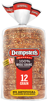 Dempster's® 100% Whole Grains 12 Grain Bread - Dempster's 12 Grain Bread (324x400), Png Download