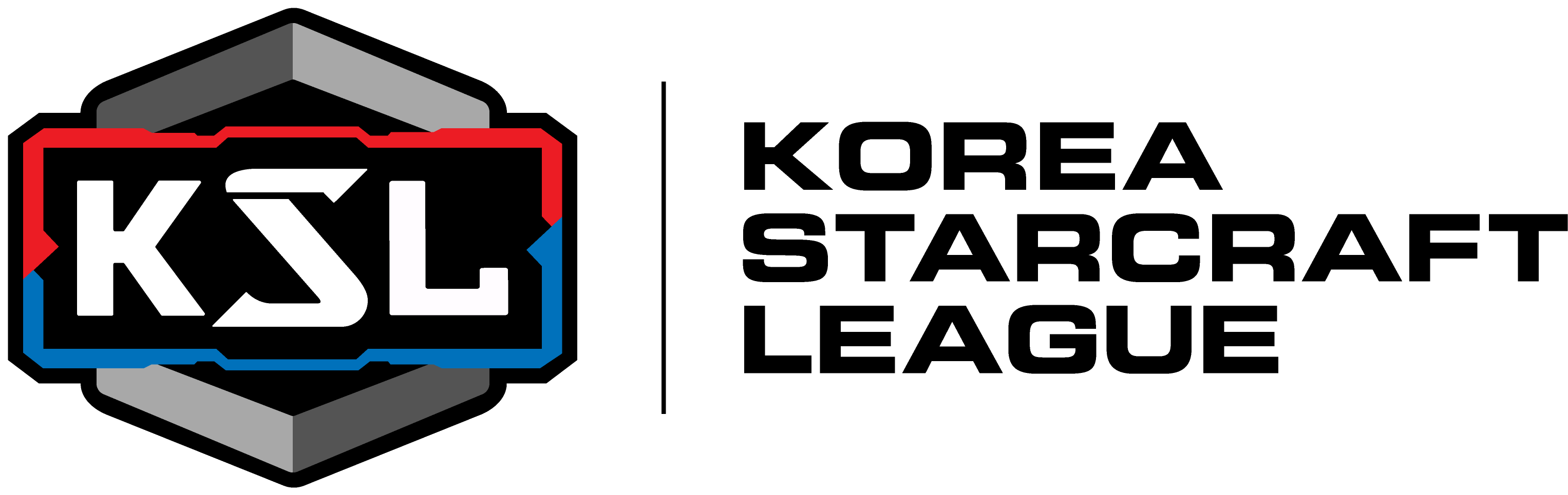 Sc League Korea Logo Horiz Black-2 - Korean Starcraft League (3456x1212), Png Download