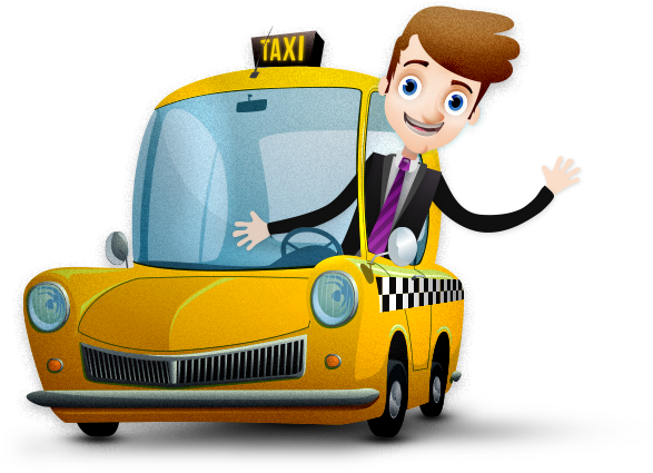 Cab Driver Png High-quality Image - Taxi Driver Png (587x425), Png Download
