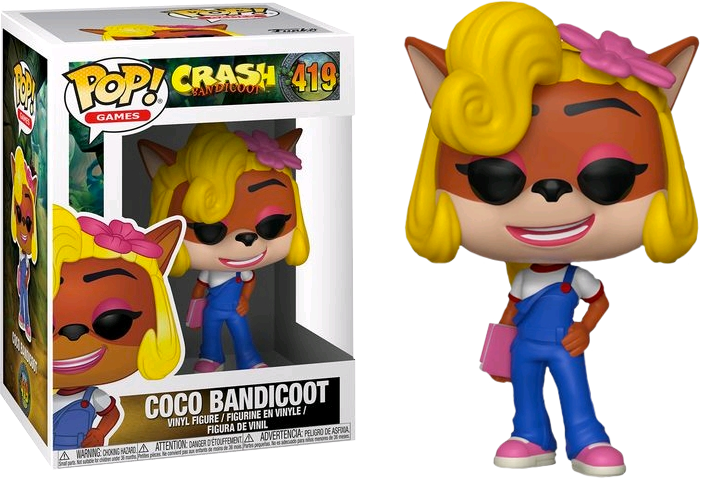 Crash Bandicoot Coco Bandicoot Funko Pop - Funko Pop Crash Bandicoot Coco (702x479), Png Download