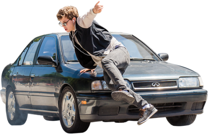 Soundtrack To Crime - Baby Driver Car Png (1020x460), Png Download