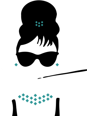 Lady Full - Breakfast At Tiffany's Png (379x389), Png Download