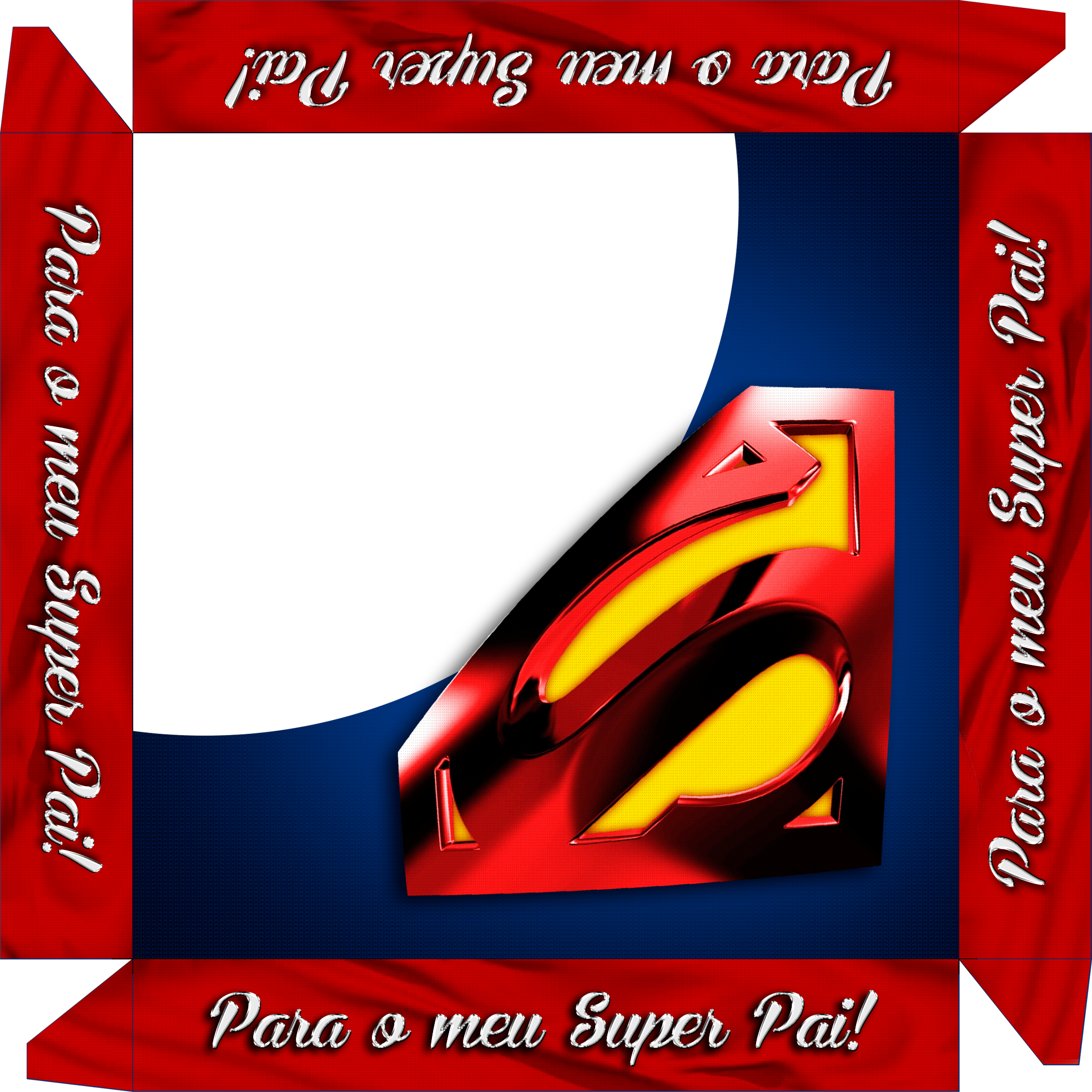 Caixa De Bombom Dia Dos Pais Super Pai - Superman Logo (1967x1967), Png Download