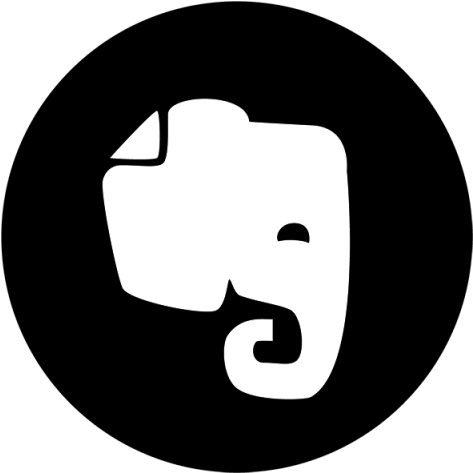 Evernote Black Icon, Social, Media, Icon Png And Vector - Evernote Icon (640x640), Png Download