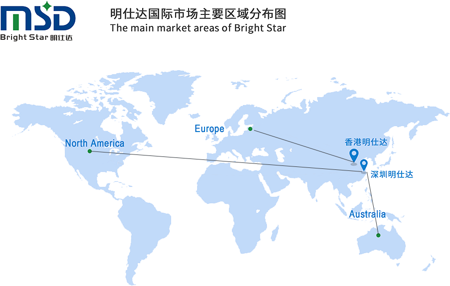 国外销售市场,brightstar Company Profile,waterpoof Led Drivers,dimmable - Map Of World With Country Name Vector (940x676), Png Download