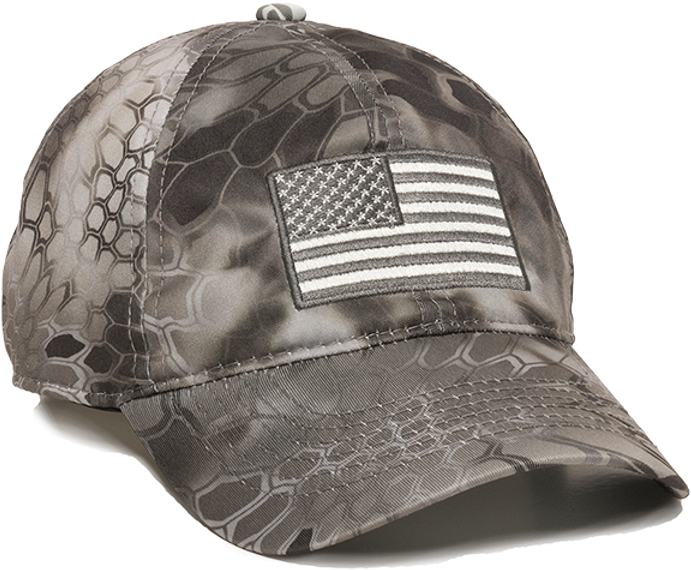 Kryptek Tactical Camo American Flag Understated Warrior (720x720), Png Download