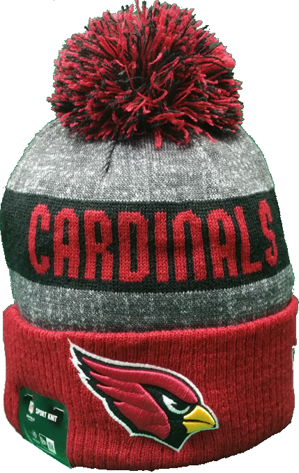Arizona Cardinals 2016-2017 Sideline Knit Pom Toque - Toque (429x679), Png Download